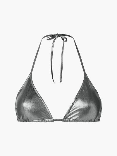 Calvin Klein Fürdőruha HU870046 | Calvin Klein Core Essentials Triangle Női Bikini Felső Titán